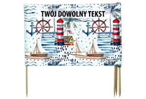 PARAWAN PLAŻOWY Morze z indywidualnym napisem 4 PANELE 55.4