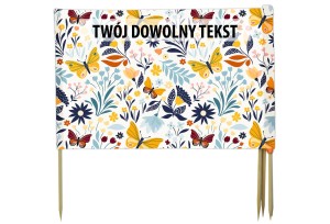 PARAWAN PLAŻOWY Motyle z indywidualnym napisem 5 PANELI 56.5