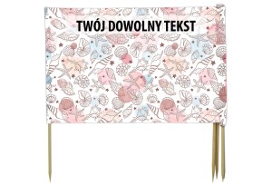 PARAWAN PLAŻOWY Muszelki z indywidualnym napisem 4 PANELE 57.4
