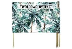 PARAWAN PLAŻOWY Palmy z indywidualnym napisem 4 PANELE 61.4