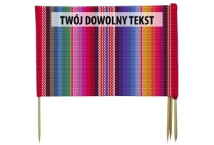PARAWAN PLAŻOWY paski z indywidualnym napisem 8 PANELI 64.8
