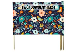 PARAWAN PLAŻOWY Ptaszki z indywidualnym napisem 8 PANELI 72.8