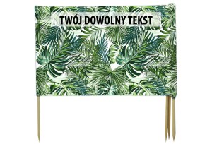 PARAWAN PLAŻOWY Zielone rośliny z indywidualnym napisem 4 PANELE 81.4