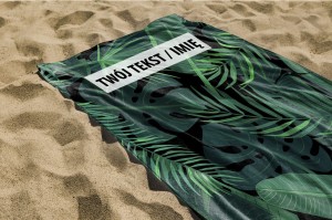 RĘCZNIK Dżungla z twoim dowolnym tekstem 150x75cm 018I