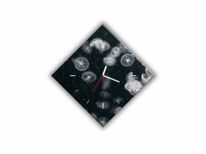 ZEGAR SZKLANY ROMB - Meduzy