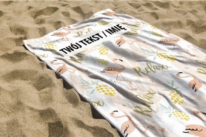 RĘCZNIK Lato z twoim dowolnym tekstem 100x50cm 036C