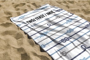 RĘCZNIK Liny z twoim dowolnym tekstem 130x70cm 037E