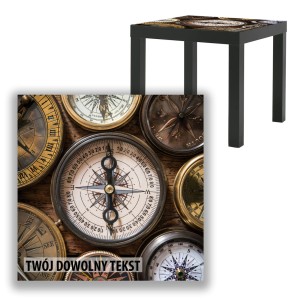 BLAT SZKLANY IKEA LACK Kompasy z Twoim napisem 55x55cm 080b