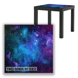 BLAT SZKLANY IKEA LACK Kosmos z Twoim napisem 55x55cm 081b