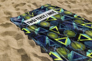 RĘCZNIK Trójkąty z twoim dowolnym tekstem 75x50 100B