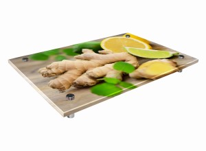 SZKLANA DESKA KUCHENNA 8MM - Imbir