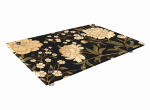 SZKLANA DESKA KUCHENNA 8MM - Jasne kwiaty