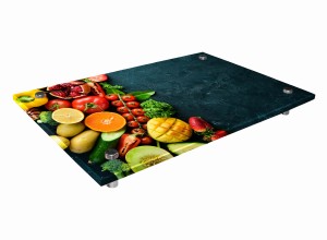SZKLANA DESKA KUCHENNA 8MM - Patera owoców