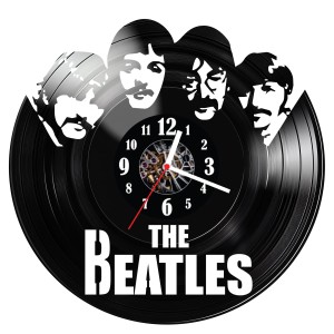 Zegar ścienny z płyty winylowej The Beatles 2.14