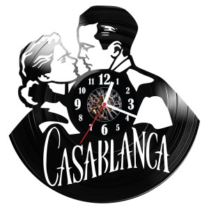 Zegar ścienny z płyty winylowej do salonu kuchni sypialni Casablanca 49.14