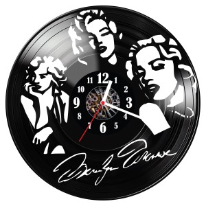 Zegar ścienny z płyty winylowej do salonu kuchni Marilyn Monroe 50.14