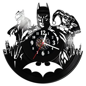 Zegar ścienny z płyty winylowej do salonu kuchni sypialni Batman 81.14