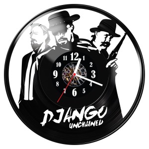 Zegar ścienny z płyty winylowej do salonu kuchni sypialni Django 97.14