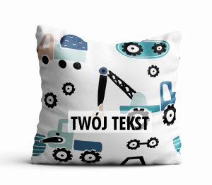 Poduszka DZIECIĘCA z Twoim napisem PD12 dźwig
