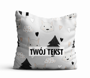 Poduszka DZIECIĘCA z Twoim napisem PD20 wilki