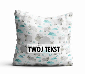 Poduszka DZIECIĘCA z Twoim napisem PD27 baranki