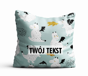 Poduszka DZIECIĘCA z Twoim napisem PD34 smoki