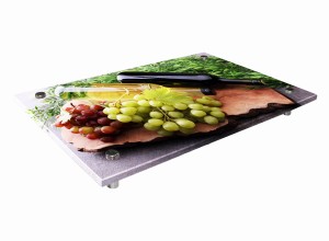 SZKLANA DESKA KUCHENNA 8MM - Wino i winogrono