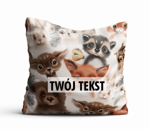 Poduszka DZIECIĘCA z Twoim napisem PD50 słodkie zwierzątka