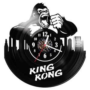 Zegar ścienny z płyty winylowej do salonu kuchni sypialni King Kong 100.14