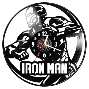 Zegar ścienny z płyty winylowej Ironman 112.14 