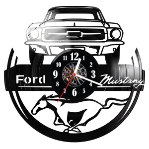 Zegar ścienny z płyty winylowej Mustang 193.14 