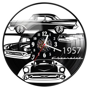 Zegar ścienny z płyty winylowej Chevrolet 195.14