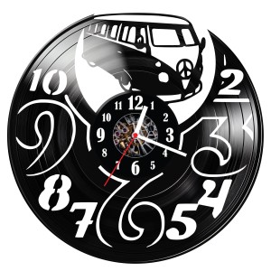 Zegar ścienny z płyty winylowej Volkswagen 196.14  