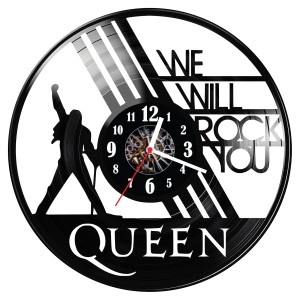 Zegar ścienny z płyty winylowej Queen 529.14