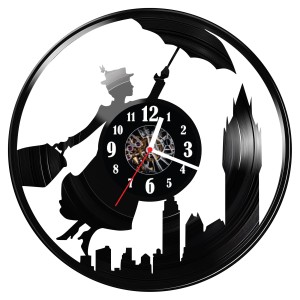 Zegar ścienny z płyty winylowej Mary Poppins 526.14