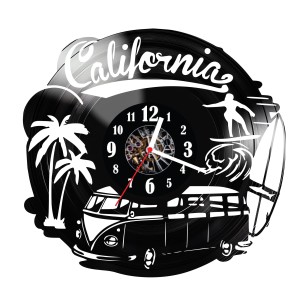 Zegar ścienny z płyty winylowej California 216.14