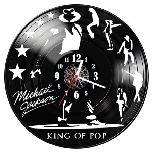 Zegar ścienny z płyty winylowej Michael Jackson 521.14