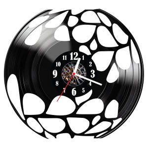 Zegar ścienny z płyty winylowej Kamyki 527.14
