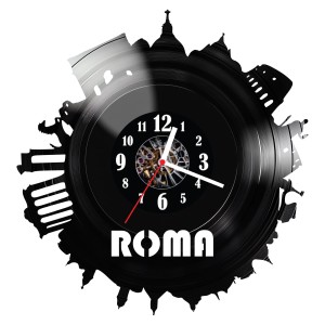 Zegar ścienny z płyty winylowej Rzym 234.14 