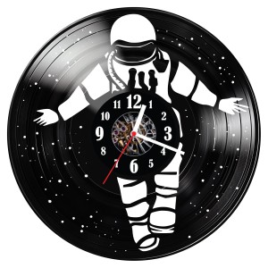 Zegar ścienny z płyty winylowej Astronauta 249.14 