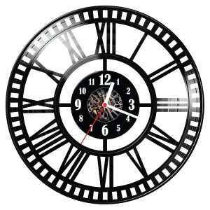 Zegar ścienny z płyty winylowej Cyfry 251.14 