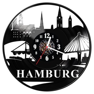 Zegar ścienny z płyty winylowej Hamburg 258.14