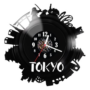 Zegar ścienny z płyty winylowej Tokyo 261.14