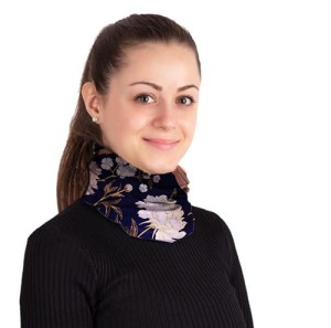 KOMIN TYPU "BUFF" - Kwiaty i ptaszek