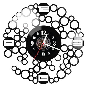 Zegar ścienny z płyty winylowej Abstrakcja 299.14 