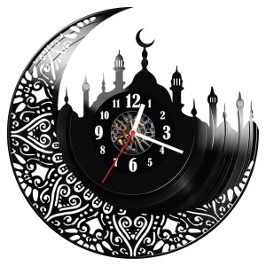 Zegar ścienny z płyty winylowej Islam 300.14 