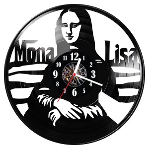Zegar ścienny z płyty winylowej Mona Lisa 485.14
