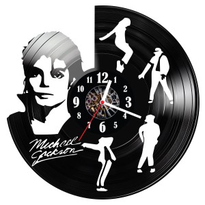 Zegar ścienny z płyty winylowej Michael Jackson 479.14