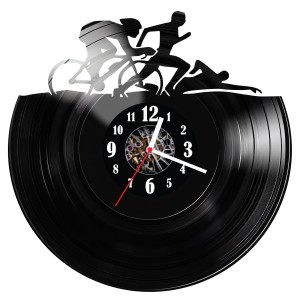 Zegar ścienny z płyty winylowej Triathlon 427.14
