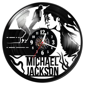 Zegar ścienny z płyty winylowej Michael Jackson 422.14